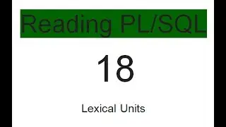 Lexical Units 18