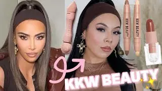 FULL FACE OF KKW BEAUTY🖤 || KIM KARDASHIAN INSPIRED MAKEUP TUTORIAL