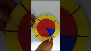 Maths Working Model On Fractions /Fraction Maths TLM / Maths Fraction Working Model / #mathsmodel