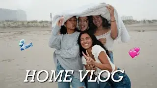 HOMETOWN VLOG 🏠 back in jersey, making posters, spending time with family, mother's day gift!