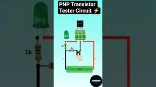 PNP Transistor Tester Circuit ⚡ #circuit #viral