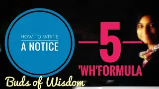 Notice Writing || Buds of Wisdom ||