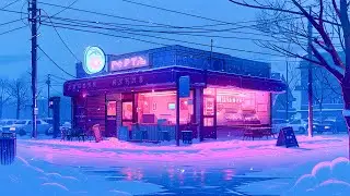 Cozy Winter Street with Lofi Beats ❄️ Chill Music for Study & Focus