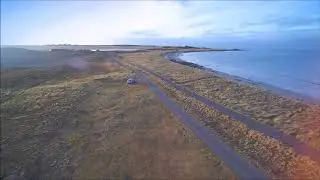 Whitesands Beach East Lothian Dunbar by drone lens