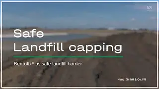 Safe Landfill capping with Bentofix as safe landfill barrier