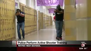 Rayne PD to hold active shooter training at Rayne High today