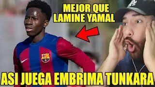 ASÍ JUEGA EMBRIMA TUNKARA LA NUEVA PERLA DE LA MASIA DEL BARÇA!! (es más bueno que Lamine Yamal)