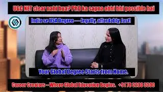 🚀 USA Degree from India &ndash; Without UGC NET