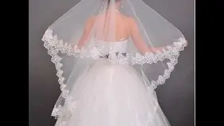 Фата с кружевом своими руками.  / DIY / Wedding  Veil