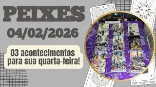 PEIXES ♓ 04/02/26 Depois de altos e baixos, você precisa de um descanso 🧘🏻‍♀️