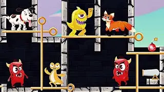 save the puppy pull the pin walkthrough game level 100 android gameplay