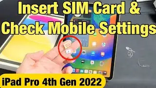 iPad 10-го поколения (2022): Как вставить SIM-карту и проверить настройки мобильного телефона