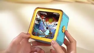 3D Wooden Puzzle Night Light - Moonlit Mountain Kit