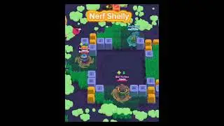 Nerf Shelly 😅 #brawlstars #supercell #jpbros5342 #viral