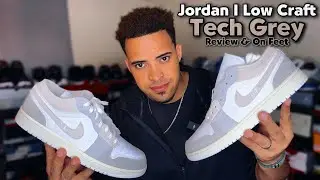 Jordan 1 Low Craft “SE” Tech Grey / Review and On Feet “orewood”