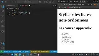 CSS list-style-type : upper-alpha vs lower-greek (Pratique HTML & CSS dans VS Code)