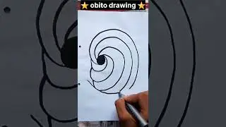 How to draw Obito Uchiha🔥 step by step || #shorts #viral #animeart