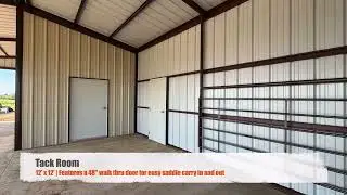 Custom Designed Four Stall Horse Barn in Frost Texas