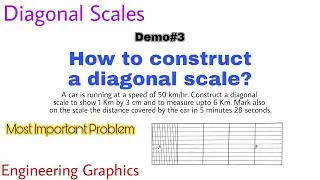 15. Construction of a Diagonal Scales | Demo#3 | Must Watch