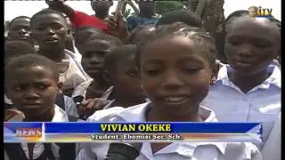 Students Of Ebomisi Secondary School Protest Over Alleged Kidnap Of Three Teachers