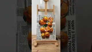 How to paint clementines oranges 🍊 RATE!