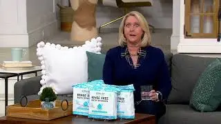 SCRUBZZ Rinse Free 75pc Bath Single Use Shower Sponge on QVC