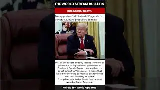 Trump pushes 'drill baby drill' agenda to Venezuela, hurts producers at home #shorts #breaking #news