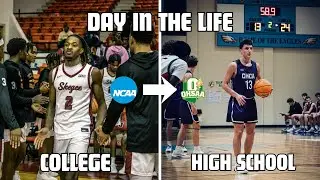 DAY IN THE LIFE: College Vs. High School Basketball