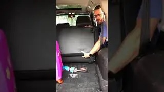 Rebatendo o banco traseiro da Pajero Full