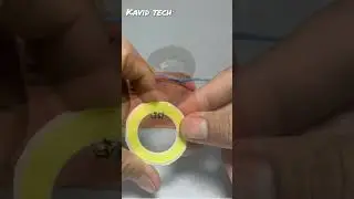 Free energy generator with two DC motor #shorts #kavid_tech