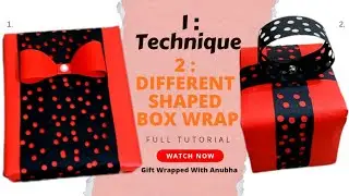 Same Gift Wrap for Different Box Shapes | Punch Hole | #anubha #youtubeshorts #diy #handmade #yt 