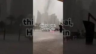 Heavy Rain in Dubai #adventuroze #heavyraindubai #dubairain #thunderstorm #fyp