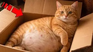 Бездомная рыжая кошка рожает котят. Ветеринар был в ужасе, когда осмотрел их.