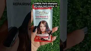 LOREAL Paris shampoo pH test review ✨😱🤯❌✅⁉️#subscribe #viral #shortsfeed #trending #shorts