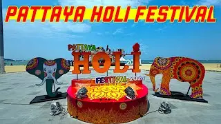 Ray Roams To The Pattaya Holi Festival | Pattaya | Thailand 🇹🇭