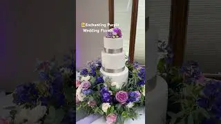 💜Watch this stunning purple wedding come to life with florals! #WeddingFlowers #PurpleWedding