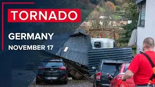 Seconds to disaster... Tornado in Germany November 17, 2022