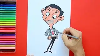 How to draw Mr. Bean