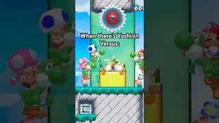 POV when there is a yoshi in versus mode ☠️ #mario #smm2 #nintendo #shorts