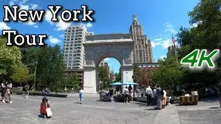 [4K] Raw Video - Walking Tour in New York City | Rector St to Central Park via 5 Ave | July 31 2021