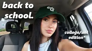 BACK TO SCHOOL VLOG: Supplies shopping, thrift haul, new desk set up + first day