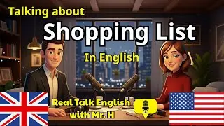 How to talk about Shopping Lists in Real-Life English | Everyday Phrases for Food & Groceries