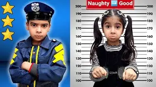 From Naughty to Good Kid | Police Pretend Play & Moral Story Learning Good Habits