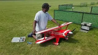 Pilot Kevin A doing a maiden flight of his Hangar 9 Pitts 05-23-2021