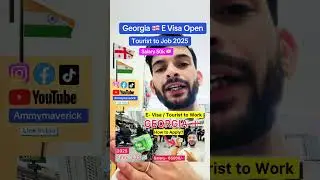 GEORGIA 🇬🇪 E VISA OPEN NOW 2025|Food Delivery jobs| Tourist Visa #georgia