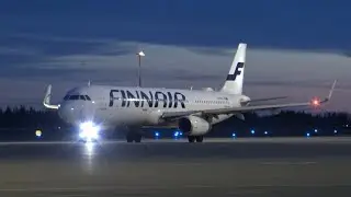4K| Finnair Airbus A321-231 OH-LZR At Tampere-Pirkkala