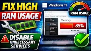 Fix High RAM Usage Windows 11 Disable Unnecessary Services