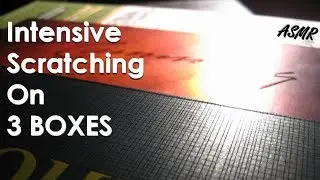 ASMR Intensive scratching on 3 boxes (NO TALKING)