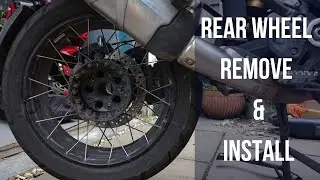 BMW GS Adventure - How To Remove & Install The Rear Wheel