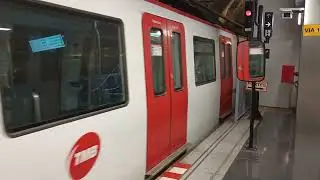 Seriè 5073-5076 turno 570 acabado su servicio en Vall d'Hebron L5 D. Cocheras de V. M. de B. 2025